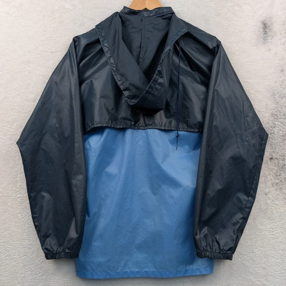 VTG Adidas Jacket Men's Medium Blue Lightweight Retro High Neck Sportswear 80s